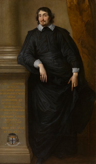 Caesar Alexander Scaglia, Staffardan apotti, n. 1634 (öljy kankaalle) 作： Anthony van Dyck