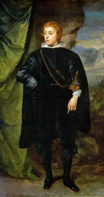 カルロエマヌエーレデステ、ボルゴマネロ侯爵1622-1695、c。 1635年。 作： Anthony van Dyck