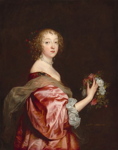 キャサリン・ハワード、レディ・ドービニー、c。 1638年。 作： Anthony van Dyck