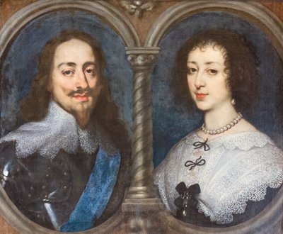 イギリスのチャールズ1世とフランスのヘンリエッタ（絵画） 作： Anthony van Dyck