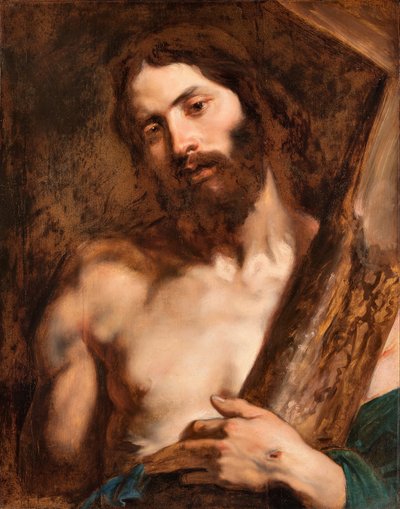 十字架を運ぶキリスト、17世紀の3分の1。 作： Anthony van Dyck