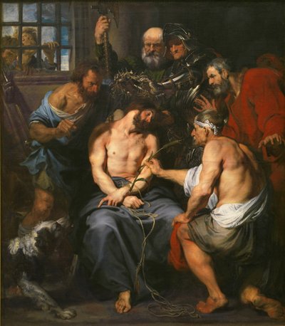 いばらの冠を戴いたキリスト 作： Anthony van Dyck