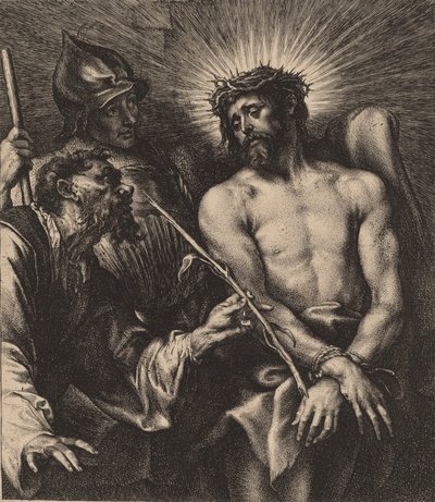 いばらの冠をかぶったキリスト、おそらく 1630 年。 作： Anthony van Dyck