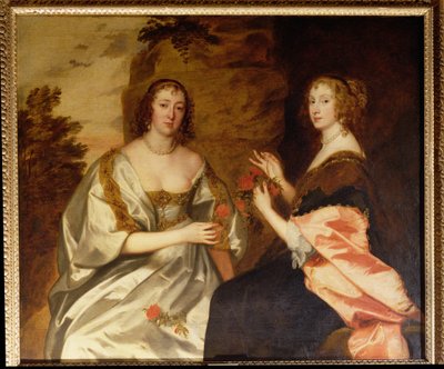 モートン伯爵夫人（d.1654）とキリグルー夫人（d.1638） 作： Anthony van Dyck