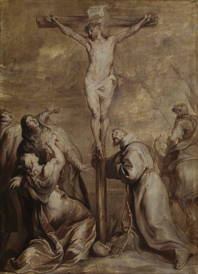 聖フランシスコによるはりつけ、1630-32 作： Anthony van Dyck