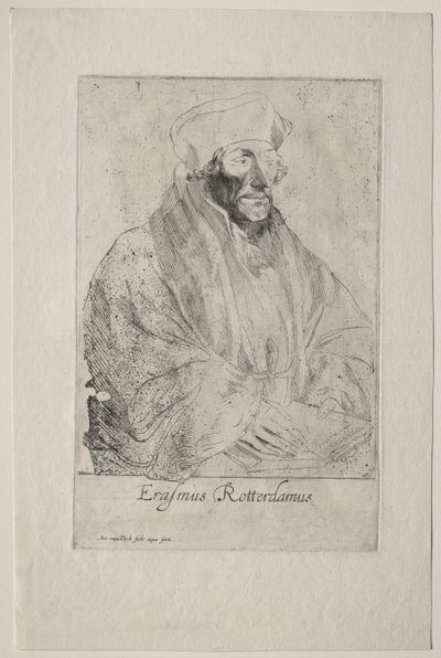 ロッテルダムのデジデリウス・エラスムス 作： Anthony van Dyck