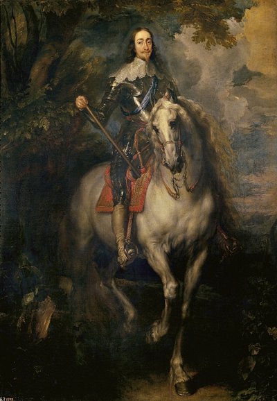 チャールズ1世の乗馬の肖像画 作： Anthony van Dyck