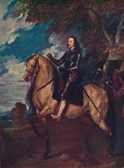 チャールズ1世の乗馬の肖像、c1637、c1915 作： Anthony van Dyck