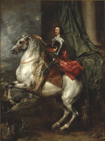 サヴォイのトーマス・フランシス、カリニャーノの王子の騎馬像 作： Anthony van Dyck