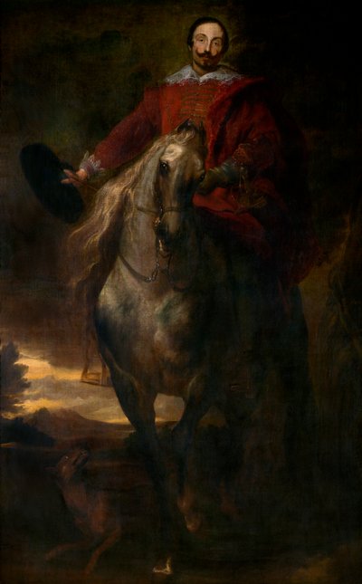 Taidemaalari Cornelis de Waelin ratsastusmuotokuva (öljy kankaalle) 作： Anthony van Dyck