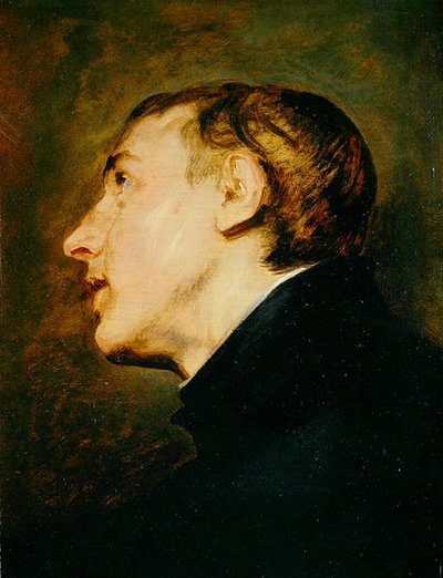 聖アンソニーの頭部（油彩・キャンバス） 作： Anthony van Dyck