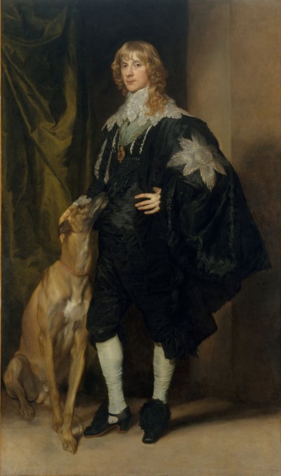 ジェームズ・スチュアート、リッチモンド公およびレノックス公、1633-35年 作： Anthony van Dyck