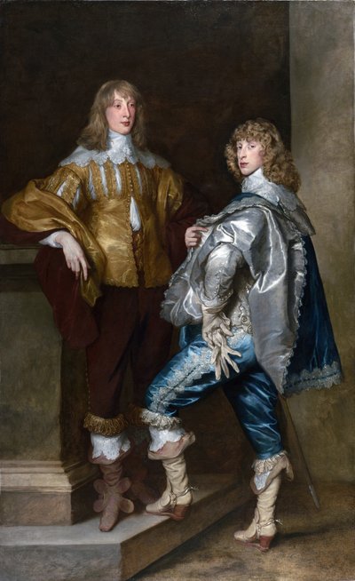ジョン・スチュアート卿と彼の兄弟バーナード・スチュアート卿c.1638（キャンバスに油彩） 作： Anthony van Dyck