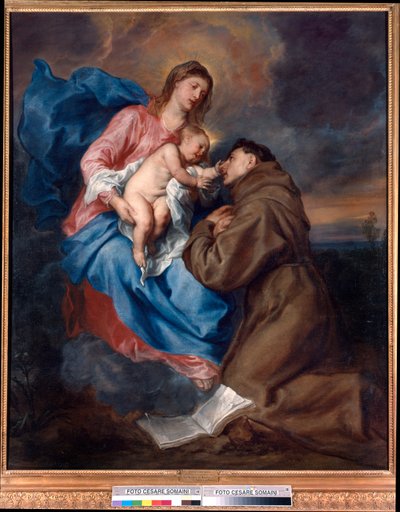 聖母子像とパドヴァの聖アンソニー 作： Anthony van Dyck