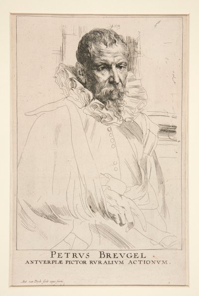ピーター・ブリューゲル、若い 作： Anthony van Dyck