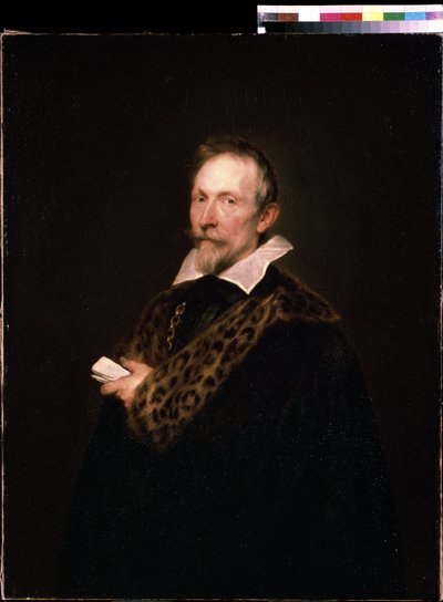 「「外交官で知的なヤン・ファン・デル・ウーバー（ヴァヴェリウス）（1574-1636）の肖像」」アントワーヌ・ヴァン・ダイク（またはアソニーまたはアントゥーン、アントンまたはアントニス）による絵画 作： Anthony van Dyck
