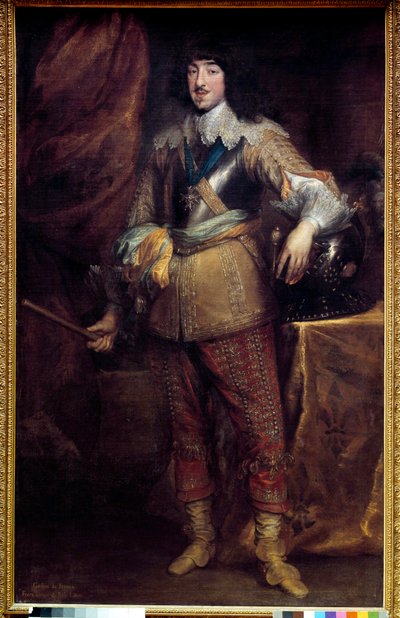 ルイ13世の弟であるアンジュー公ガストン・ドルレアン（1608-1660）の足の肖像 アントン・ヴァン・ダイク（1599-1641）の絵画 1634年 Sun.1,93x0,91 m Chantilly, musee conde 作： Anthony van Dyck