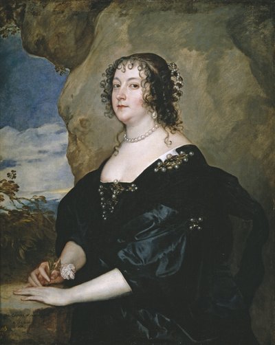 オックスフォード伯爵夫人のベアトリスの肖像 作： Anthony van Dyck