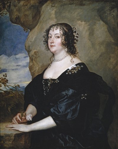 ベアトリス、オックスフォード伯爵夫人の肖像 - Peinture de Sir Anthonis (Anton ou Antoon) van Dyck (1599-1641) - 1638 - キャンバスに油彩 - 107x86 cm - プラド美術館、マドリード 作： Anthony van Dyck