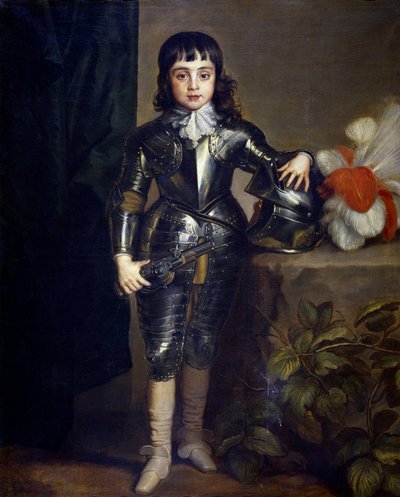 幼少期のチャールズ2世（1630-1685）の肖像 - ダイク、サー・アンソニー・ファン（1599-1641） - 1637年頃 - 油彩・キャンバス - 135x109 - プラド美術館、マドリッド 作： Anthony van Dyck
