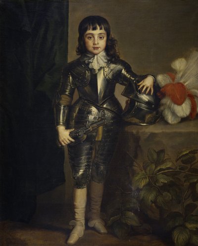 子供の頃のイギリスのチャールズ2世の肖像画 作： Anthony van Dyck