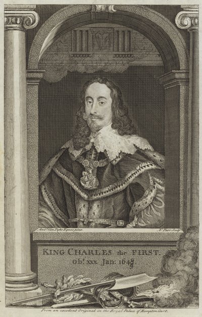 イギリスのチャールズ1世の肖像 作： Anthony van Dyck