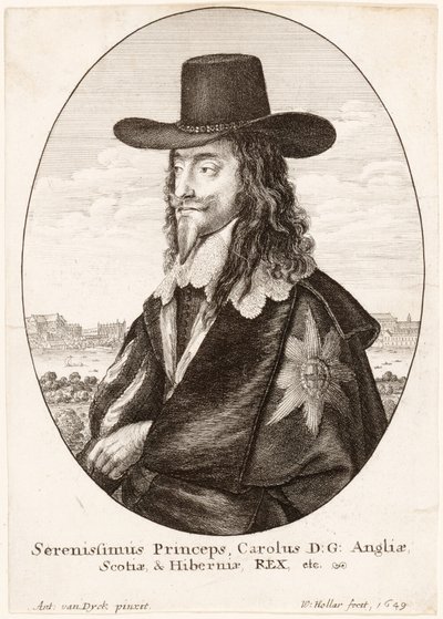 チャールズ1世の肖像、パブ。 1649 作： Anthony van Dyck
