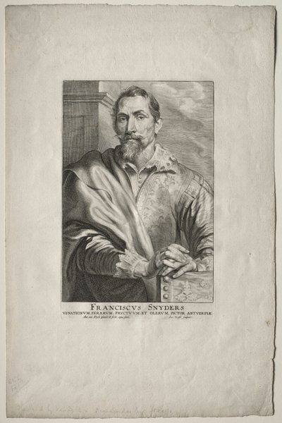 フランススナイダースの肖像。 作： Anthony van Dyck