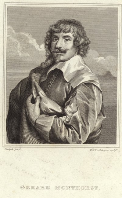 ジェラールファンホントホルストの肖像 作： Anthony van Dyck