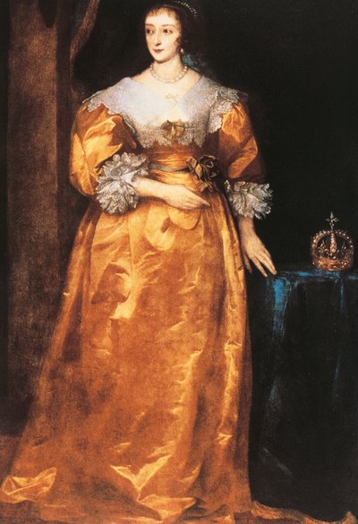フランスのアンリエッタ・マリアの肖像（パリ 作： Anthony van Dyck