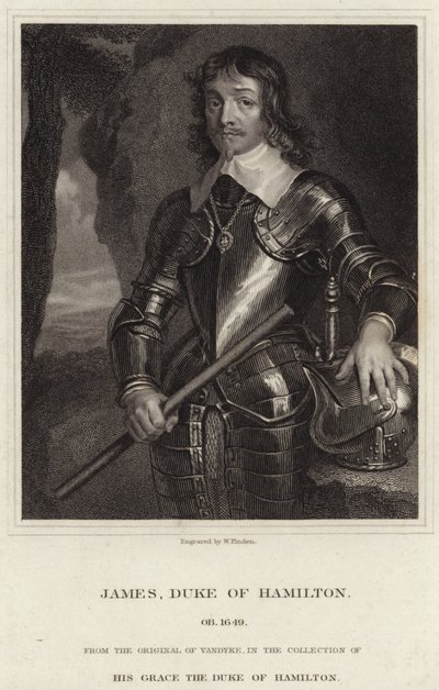 ハミルトン公ジェームズハミルトンの肖像 作： Anthony van Dyck