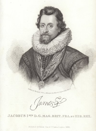 イングランドとアイルランドのジェームズ1世の肖像 作： Anthony van Dyck