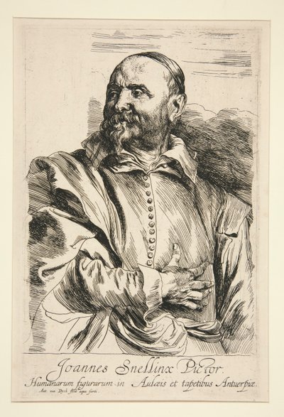 ヤン・スネリンクスの肖像 作： Anthony van Dyck