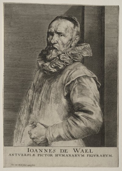 Jan de Wael Neversの肖像。 作： Anthony van Dyck