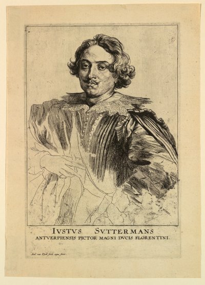 プリンスオブメンのアイコンからのジャストゥスサスターマンの肖像 作： Anthony van Dyck