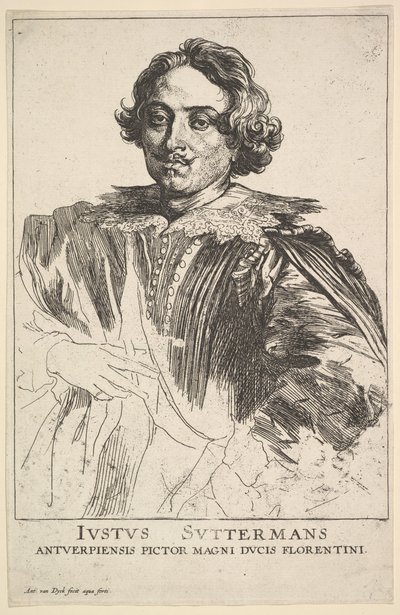 Justus Suttermans の肖像、17 世紀。 作： Anthony van Dyck