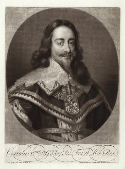 チャールズ1世の肖像 作： Anthony van Dyck