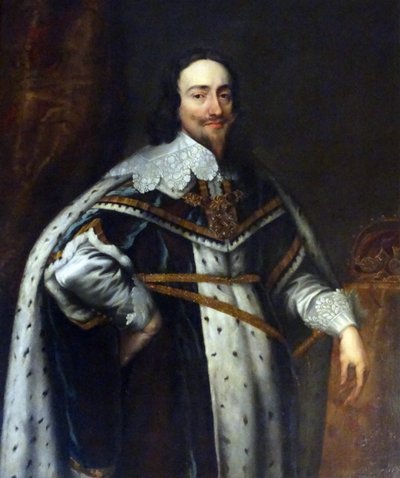 イングランド王チャールズ1世の肖像（キャンバスに油彩） 作： Anthony van Dyck