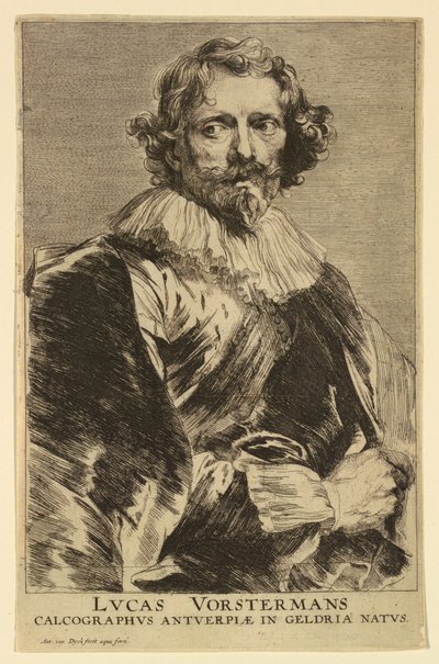 男性の王子のアイコンからのルーカス・フォルスターマン1世の肖像 作： Anthony van Dyck