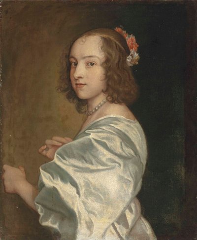 マーガレット・レモンの肖像 作： Anthony van Dyck