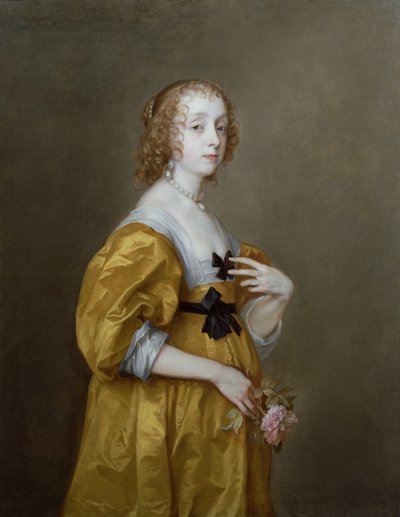 メアリーヴィリエの肖像（1622-85）シャーランドのハーバート夫人 作： Anthony van Dyck