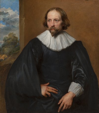キンティン・シモンズの肖像、1634-35年頃 作： Anthony van Dyck