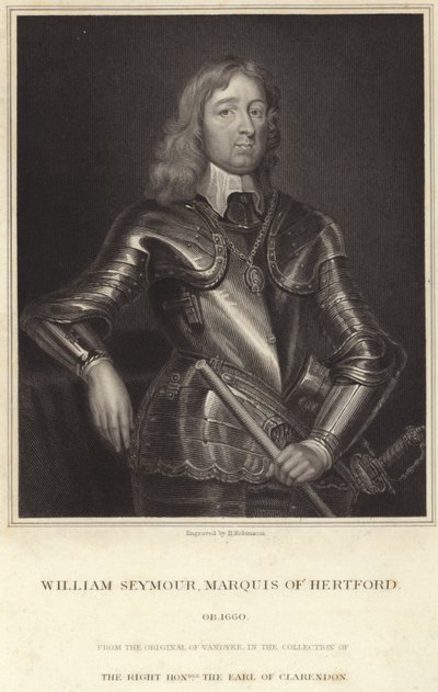 サマセット公ウィリアム・シーモア卿の肖像 作： Anthony van Dyck