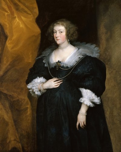 女性の肖像、c。 1635年。 作： Anthony van Dyck