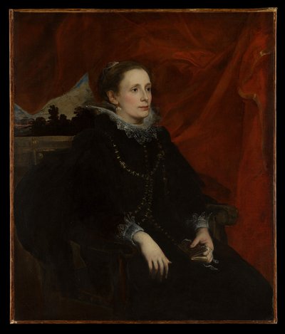 『ドゥラッツォ侯爵夫人と呼ばれる女性の肖像』 作： Anthony van Dyck