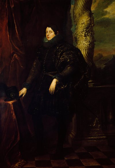 カーサ・スピノーラの若い男の肖像 1622年頃 作： Anthony van Dyck