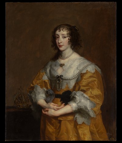 ヘンリエッタ・マリア女王 作： Anthony van Dyck