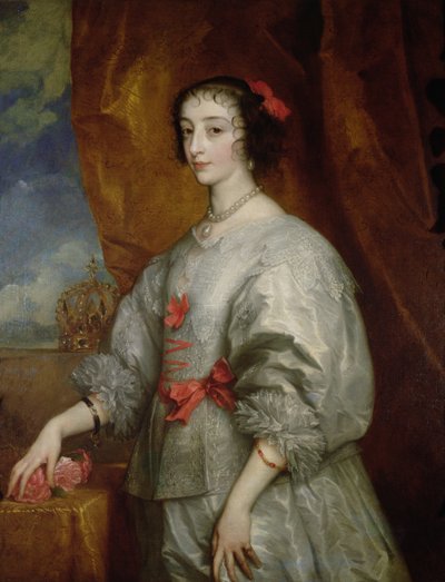 ヘンリエッタ女王マリア 作： Anthony van Dyck