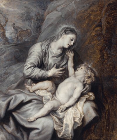 エジプトへの飛行中のレポ-ダイク、アンソニー・ヴァン卿によるエジプトへの飛行の残り 作： Anthony van Dyck