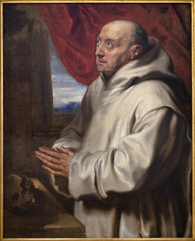 聖ブルーノ（カルトゥジオ家のブルーノ、1030～1101年頃）。アントワーヌ（Antoine or Antoon or Anton）・ヴァン・ダイク（1599-1641）による絵画、油彩・キャンバス 作： Anthony van Dyck